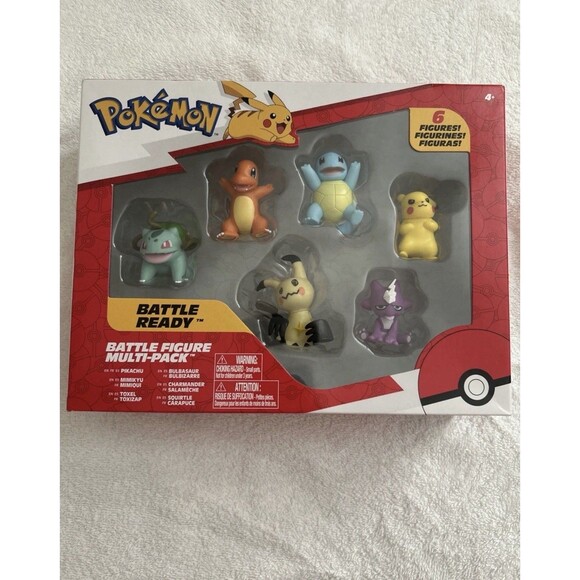 Jazwares Other - POKEMON BATTLE READY: BATTLE FIGURE MULTI-PACK - 6 FIGURES - JAZWARES TOYS
